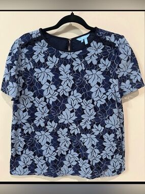 Draper James Floral Lace Blouse